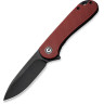 Складной нож CIVIVI ELEMENTUM Blackwash сталь D2, рукоять Burgundy G10 C907A-1